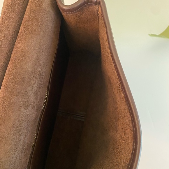 Vintage Coach Mahogany Brown Leather Willis Bag Made In Italy 9927 Gorgeous! - Picture 7 of 11